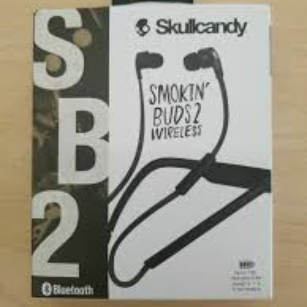 BRAND NEW Skullcandy Smokin' Buds 2 Wireless Earbuds with In-Line Mic & Remote